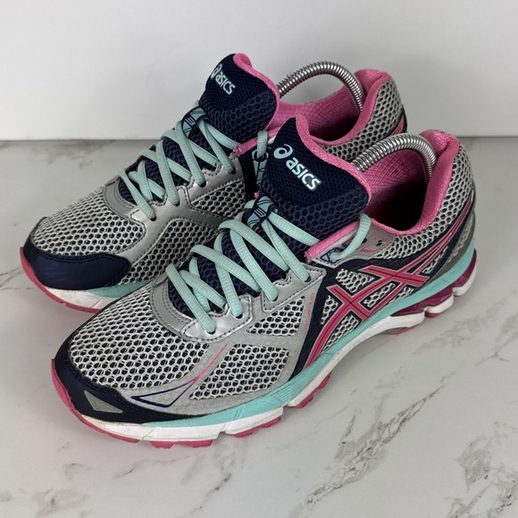 ASICS GT-2000 3 Running Shoes Womens 9.5 Teal Pink Gray Athletic Sneaker Walking - Picture 4 of 10